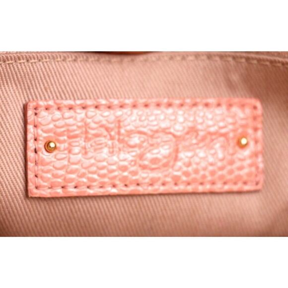 Halogen POWDER PINK REAL LEATHER CHAIN STRAP ENVELOP SHOULDER BAG HANDBAG CLUTCH - Picture 10 of 15